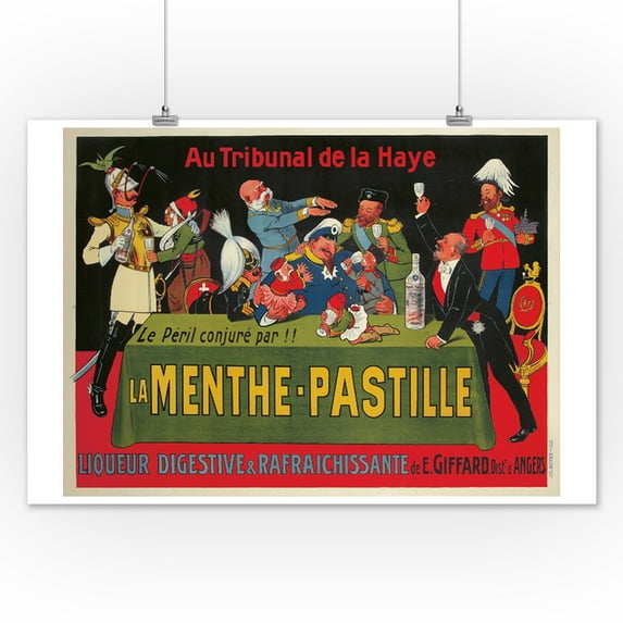La Menthe-Pastille Vintage Poster (artist: Oge) France c. 1913 (12x18 Art Print, Wall Decor Travel Poster)