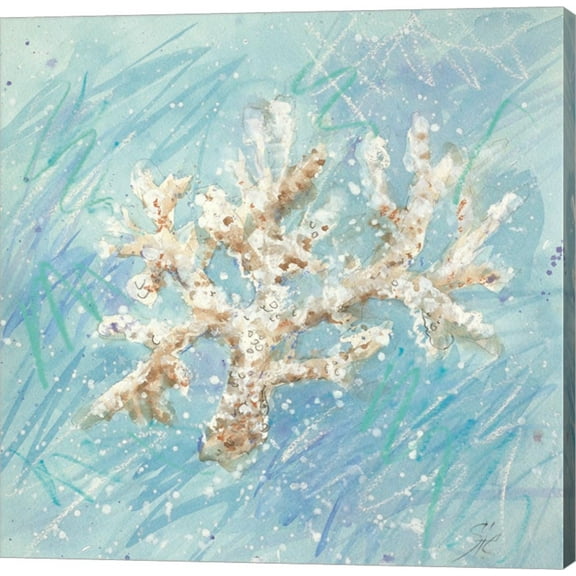 La Mer B by Jerry Sic, Canvas Wall Art, 12W x 12H