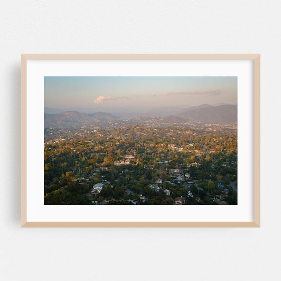 La Mesa California Mountain Sunset Landscape Poster Unframed Paper Print