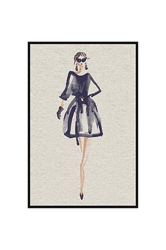 La Moda II Floater Framed Painting Print on Canvas