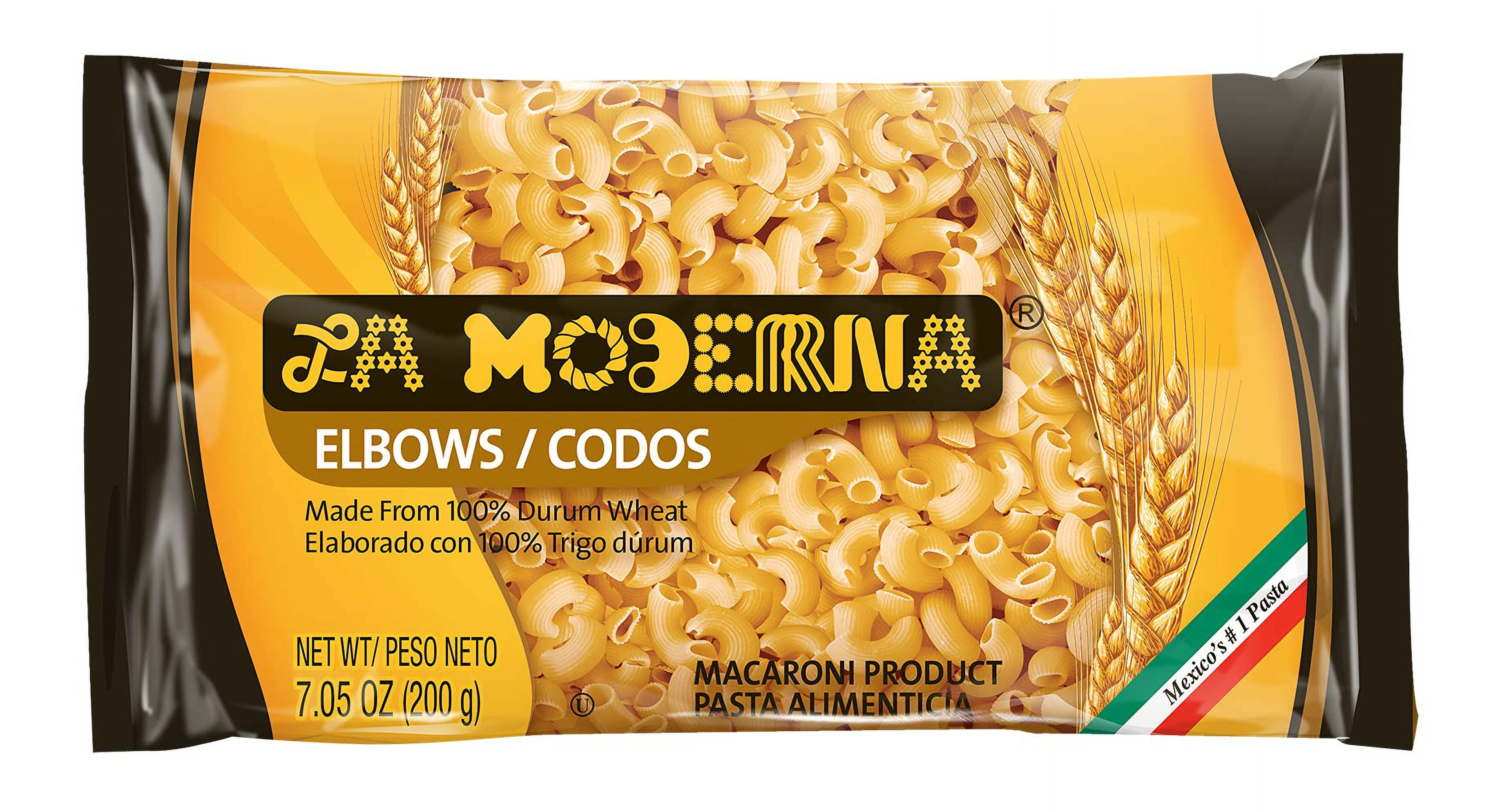 La Moderna Elbow Pasta, Noodles, Durum Wheat, Protein, Fiber, Vitamins