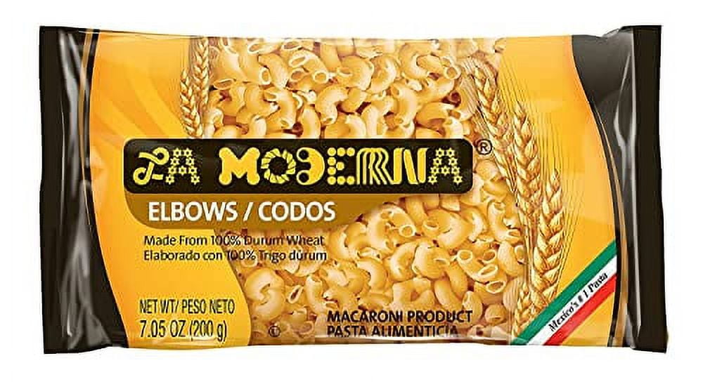 La Moderna Elbow Pasta, Noodles, Durum Wheat, Protein, Fiber, Vitamins