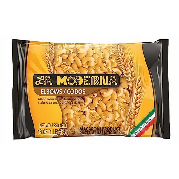 La Moderna Elbows Pasta 16 oz (Pack of 8)