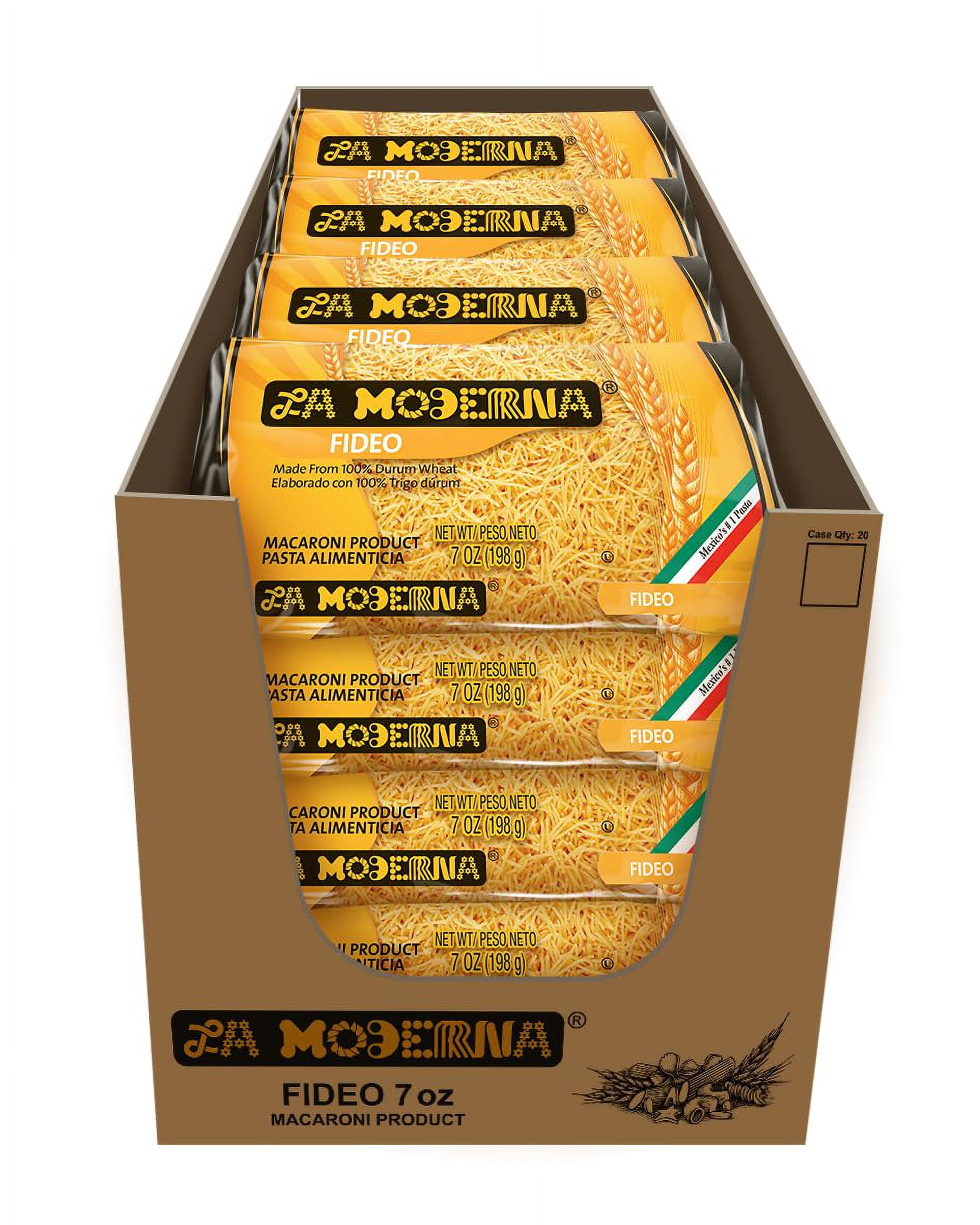 La Moderna Fideo Pasta, Noodles, Durum Wheat, Protein, Fiber, Vitamins