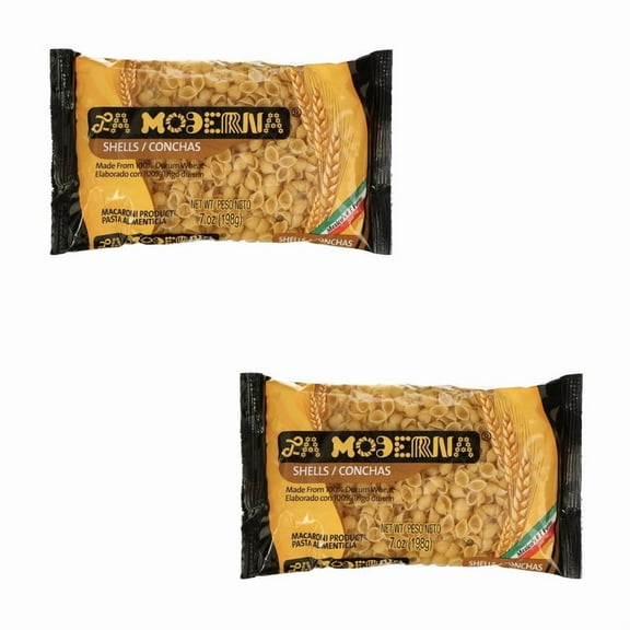 La Moderna Shells Macaroni Pasta, 2PACK