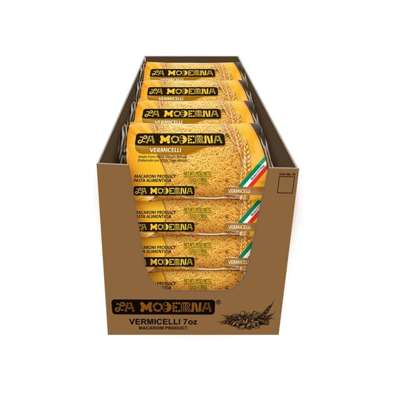La Moderna, Vermicelli Pasta | Enriched Durum Wheat Semolina | Kosher, 7 oz