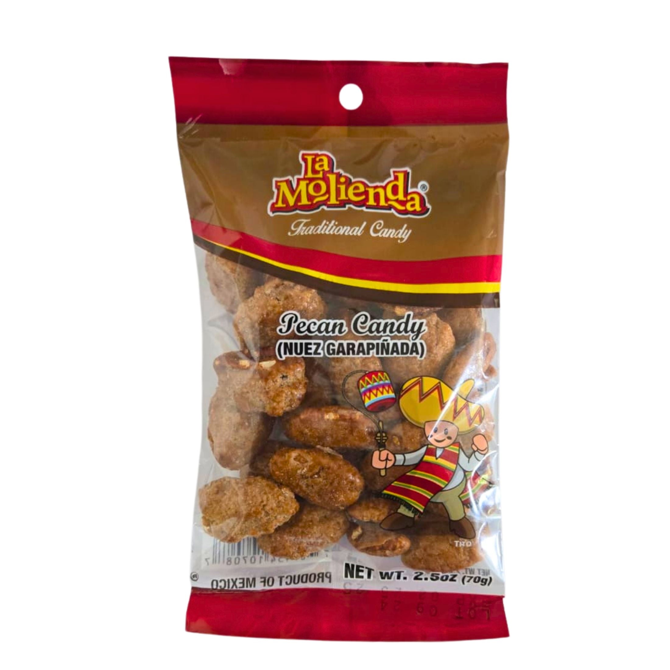 La Molienda Caramelized Pecan Nuts, Mexican Traditional Snack, 2.5 oz