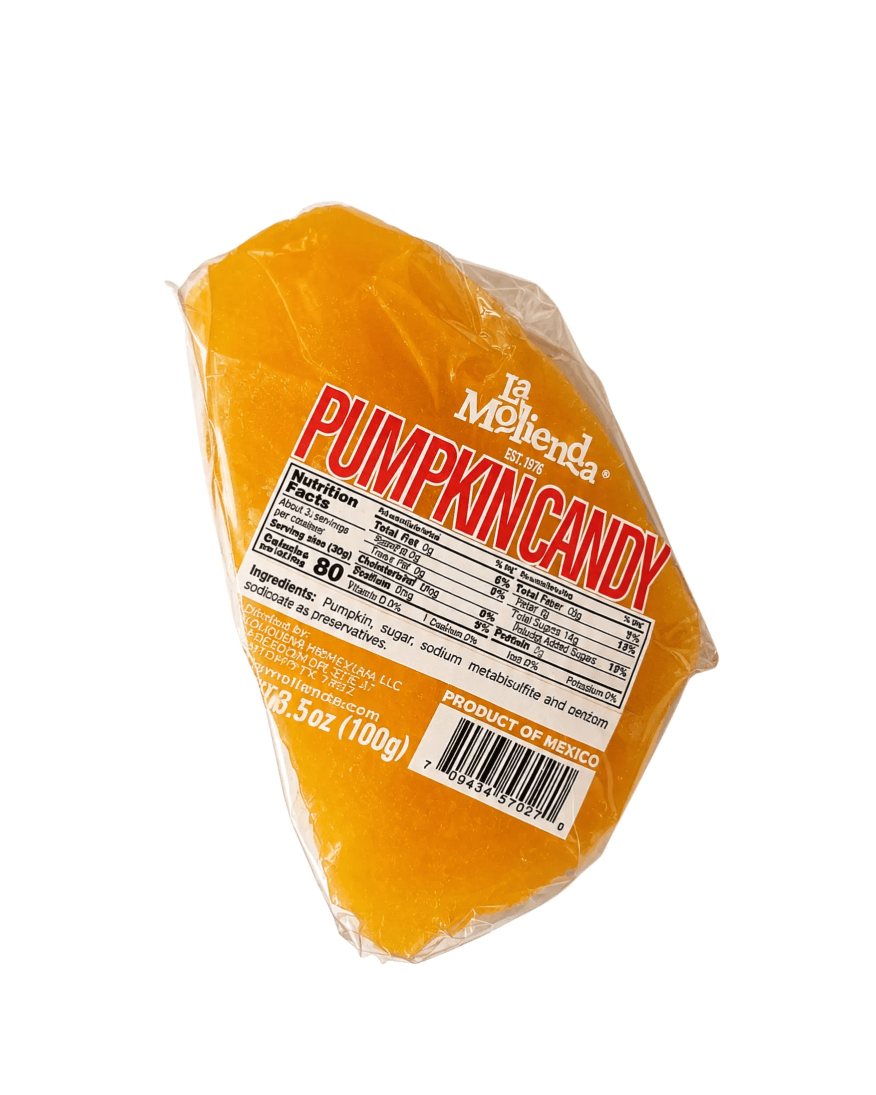 La Molienda Caramelized Pumpkin Candy, Mexican Traditional Fruit Candy, 3.5 oz