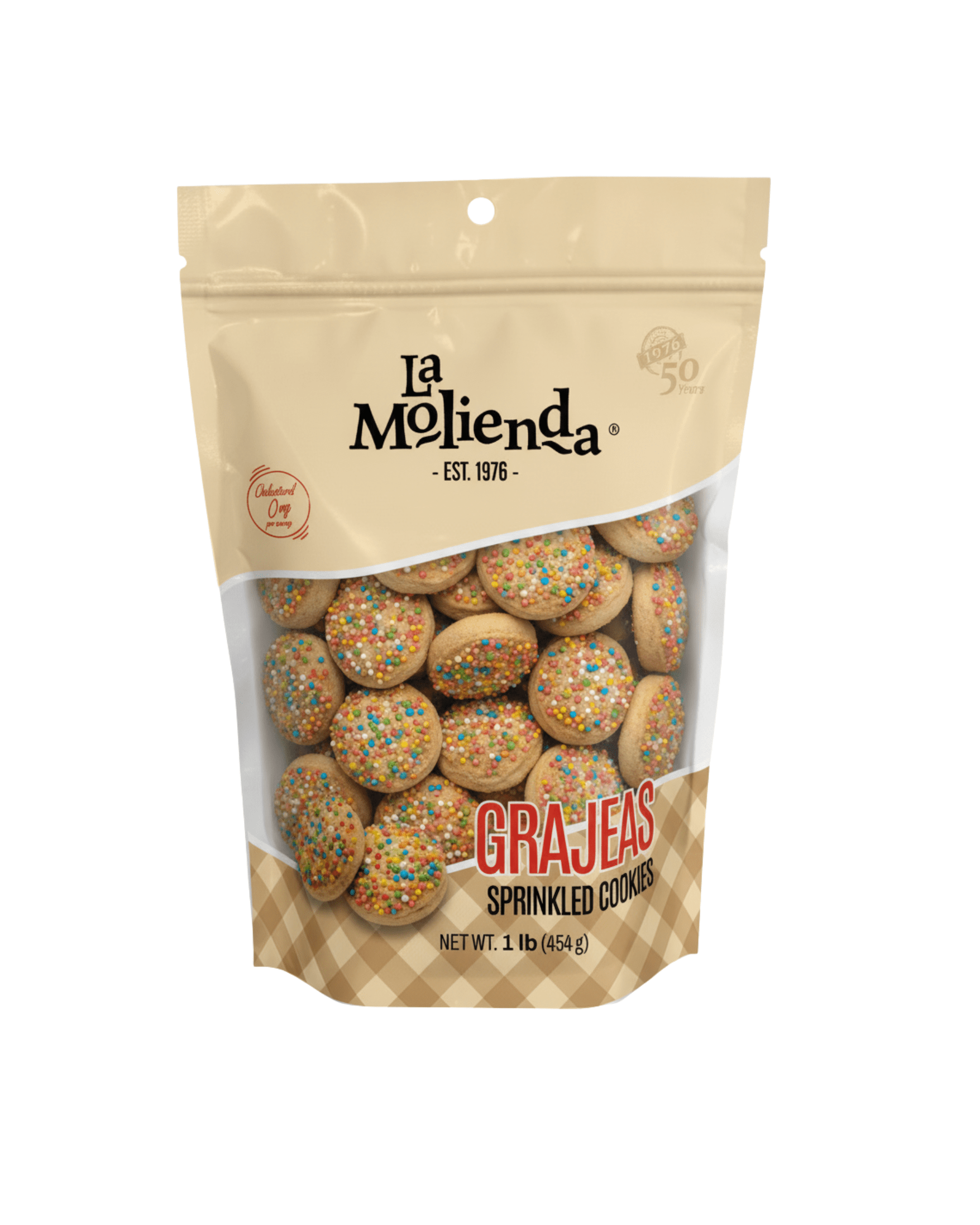 La Molienda Grajeas Cookies, Mexican Cookies with Colorful Candy Bits, 16 oz