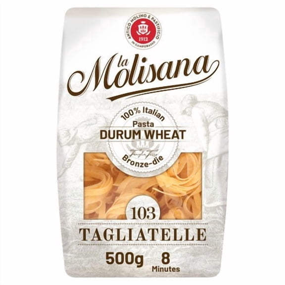 La Molisana Tagliatelle Pasta No.103 500g, British Import (Pack of 3)