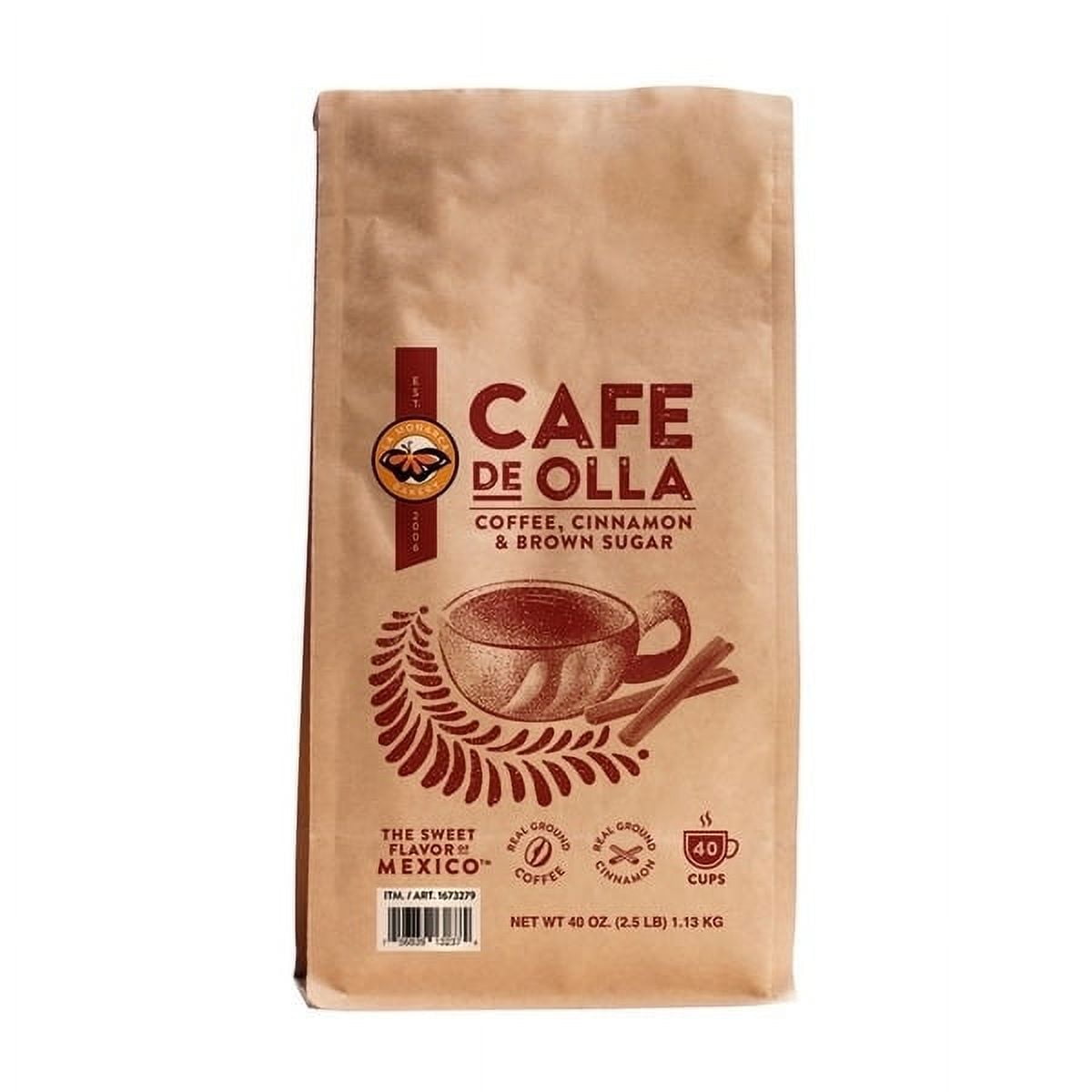 Café De Olla Ground Coffee, 12 Ounce (Pack of 2), Cinnamon and Brown Sugar  Spiced Mexican Dark Roast Coffee by La Monarca Bakery