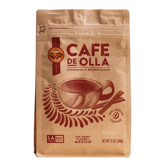 La Monarca Organic Cafe De Olla Ground Coffee 12 oz. Pack of 4