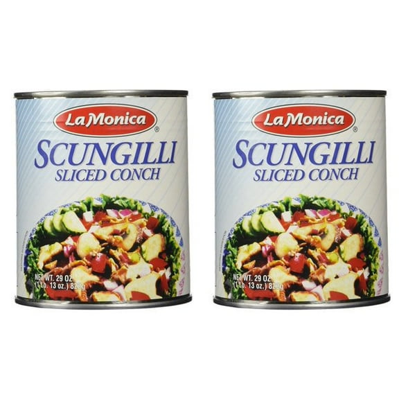 La Monica Fine Foods Scungilli, Sliced Conch, 29-Ounce - Pack of 2
