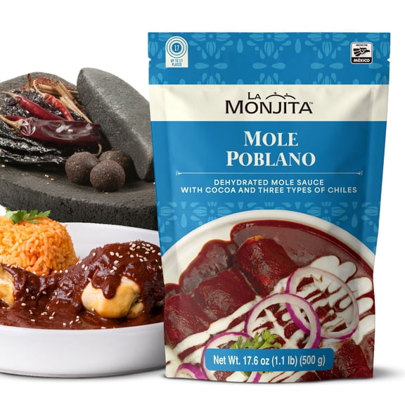 La Monjita Traditional Mole Poblano Sauce Mix, 500g (17.6 oz)