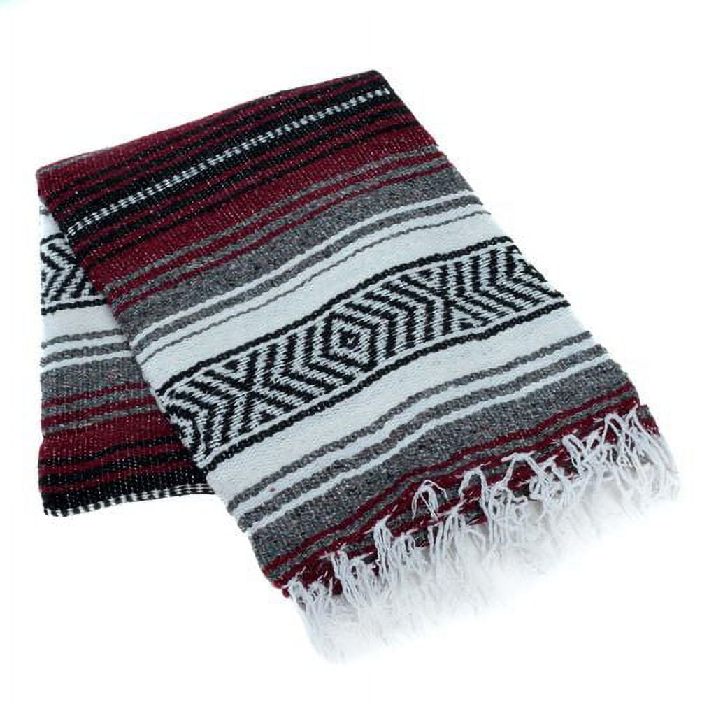 White best sale mexican blanket