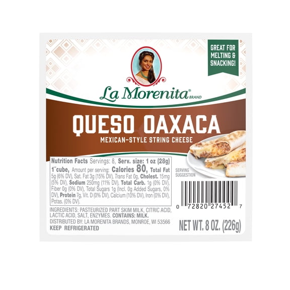 La Morenita Queso Oaxaca Ball, 8 oz