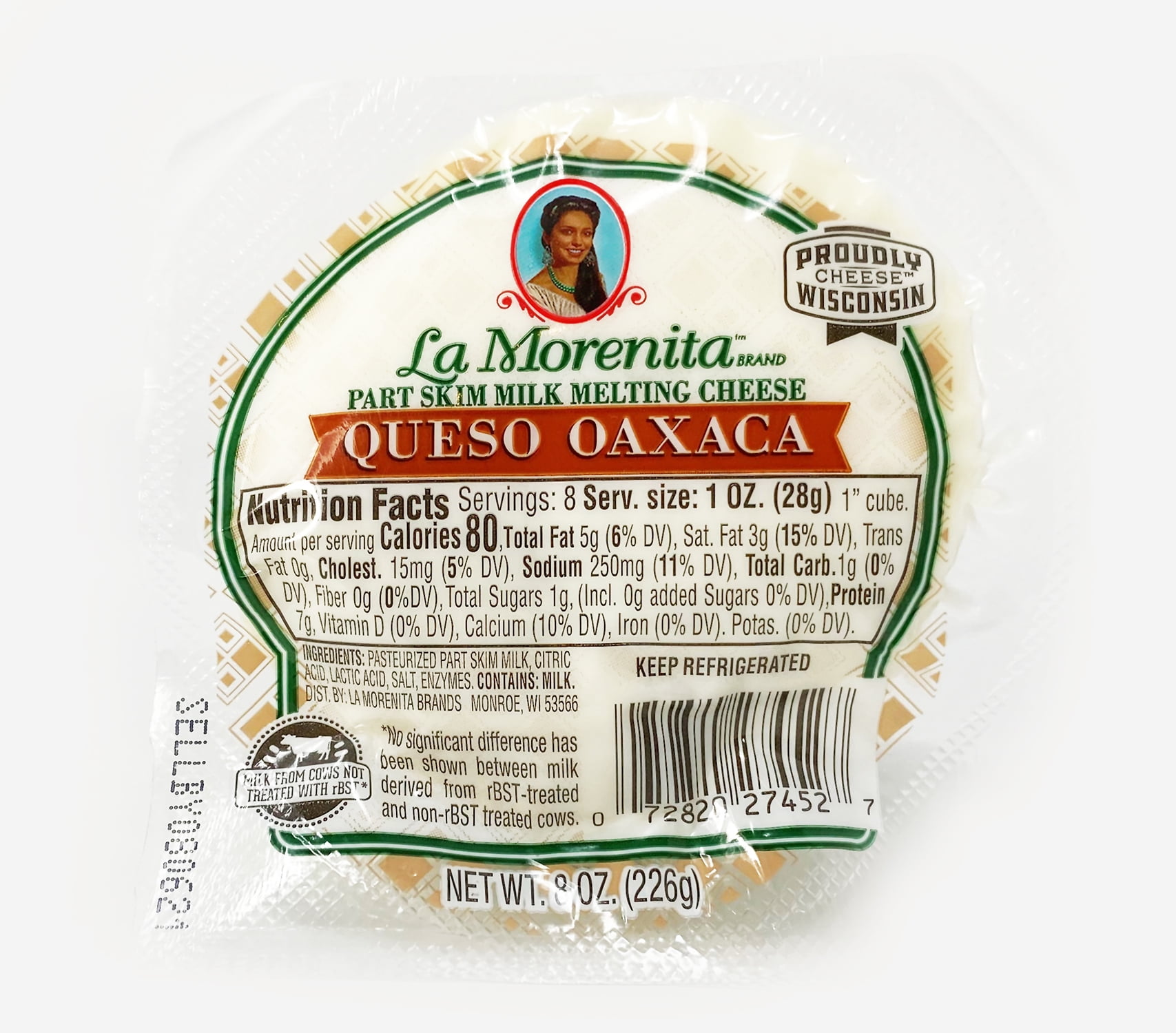 La Morenita Queso Oaxaca Ball, 8 oz