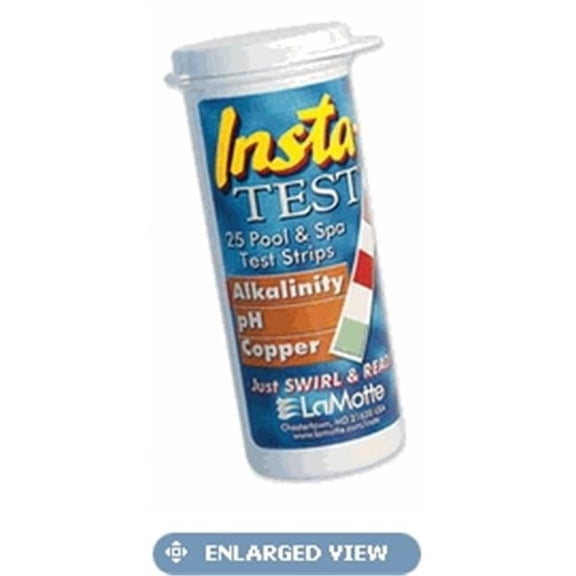 LaMotte Water Testing 3001-G-12 Water Testing, Test Strips, LaMotte, Insta-Test, Copper/Ph/Alk, 25ct