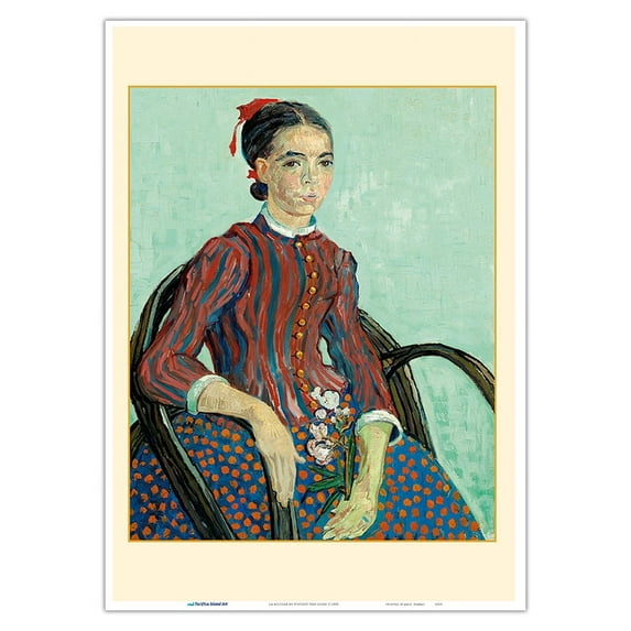 La Mousmé - From an Original Color Painting by Vincent Van Gogh c.1888 - Master Art Print 10in x 14in