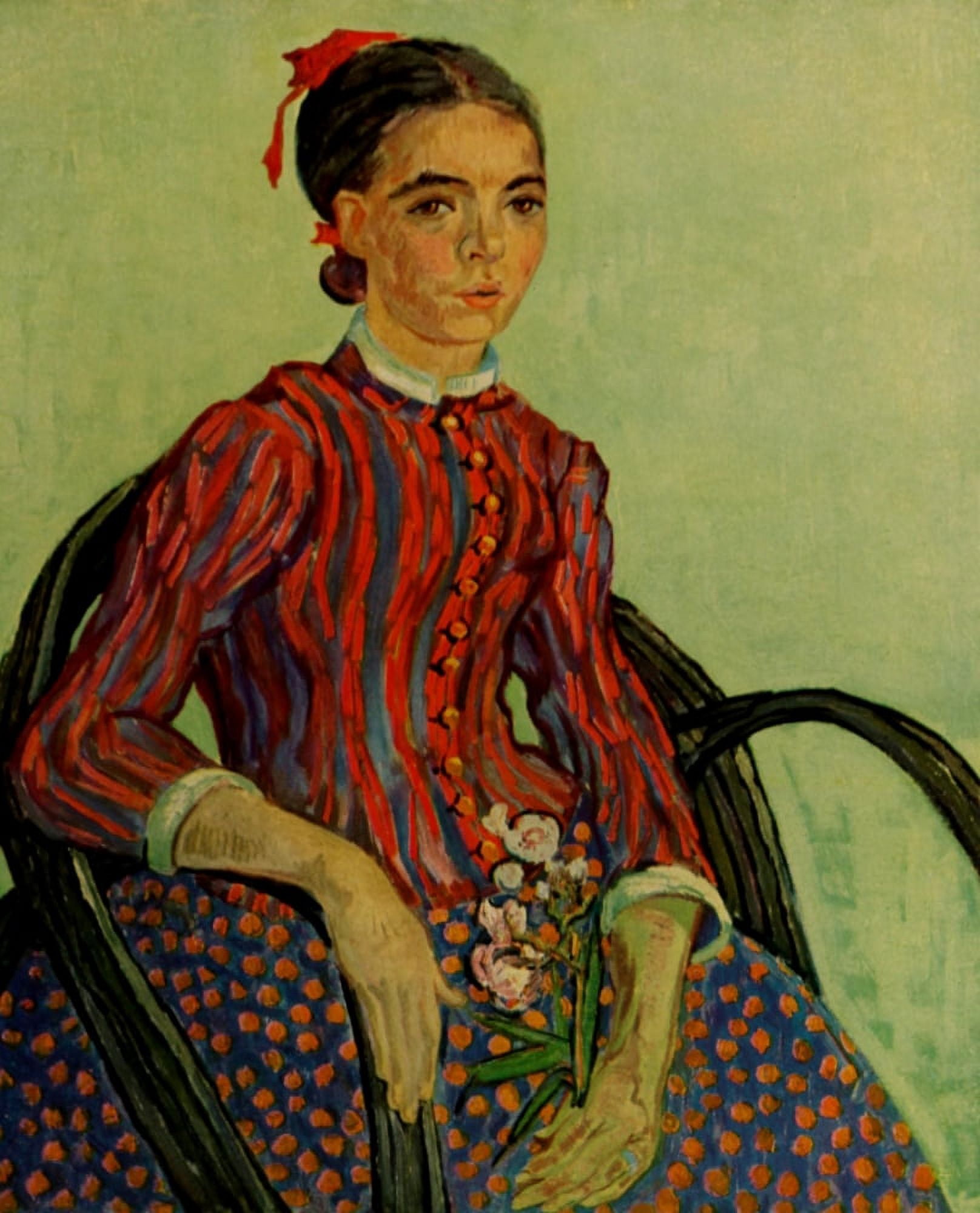 La Mousme 1888 Canvas Art - Vincent Van Gogh (18 x 24)