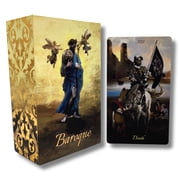 La Muci Baroque Gold Foil Tarot Deck Cards with Guide book for Beginners - 78 Original Tarot Deck Set, The Fool Gold Foil Tarot Deck with Gilded Edges, Golden Thread Tarot Cards with Unique Artwork