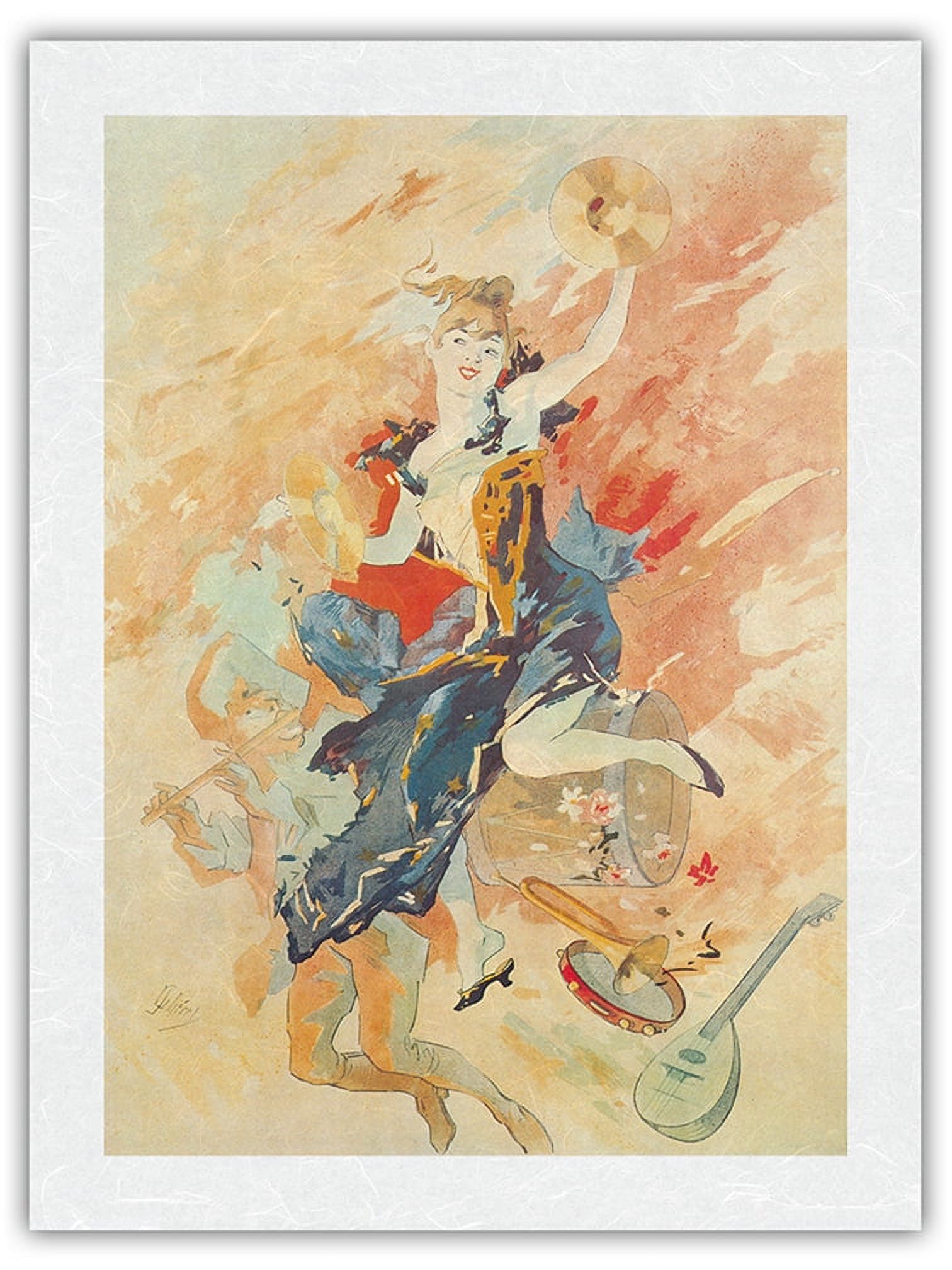 La Musica Jules Chéret, jch55 quadro stampa su tela