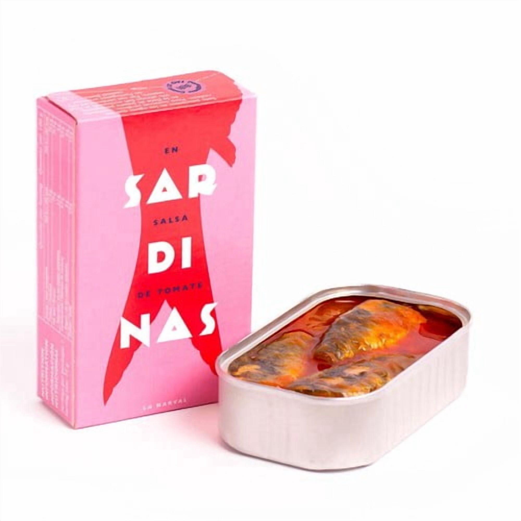 La Narval Sardines in Tomato Sauce 120g, British Import (Pack of 3)