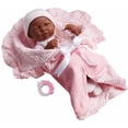 thumbnail image 1 of La Newborn 15.5" Soft-Body Realistic Newborn Baby Doll Deluxe Layette Gift Set with Bunting, 1 of 3