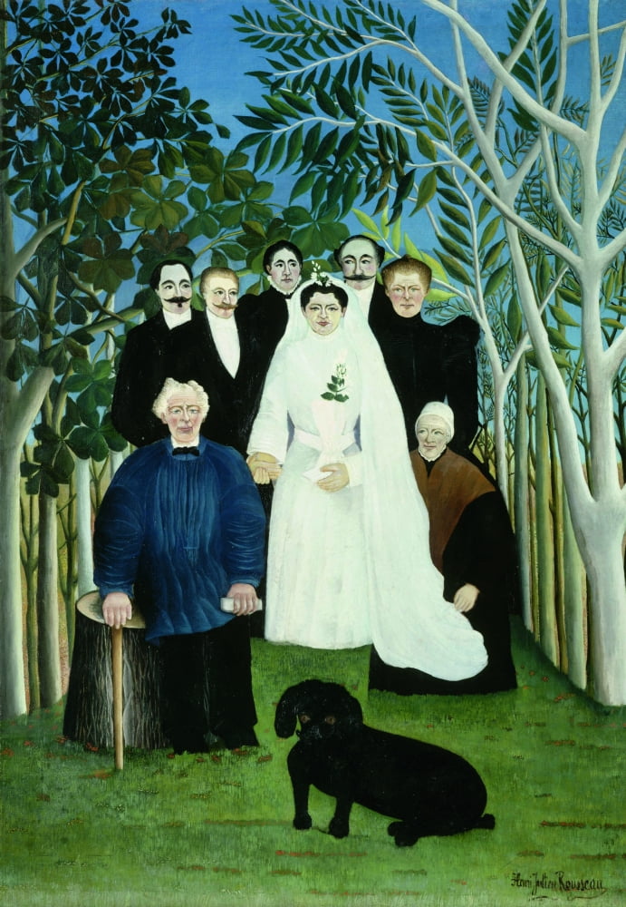 La Noce 1905 Canvas Art - Henri Rousseau (24 x 36)
