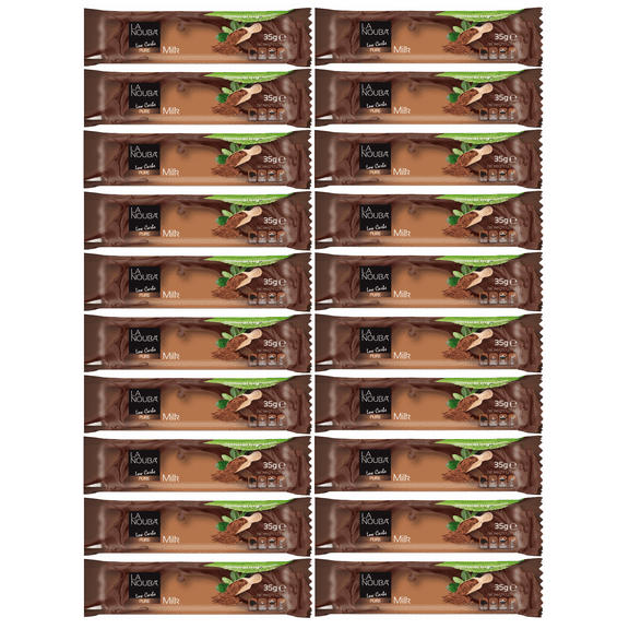 La Nouba Low Carb Belgian Chocolate Bar (20 Bars) Flavor: Milk