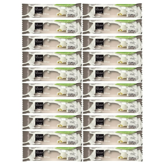 La Nouba Low Carb Belgian Chocolate Bar (20 Bars) Flavor: White