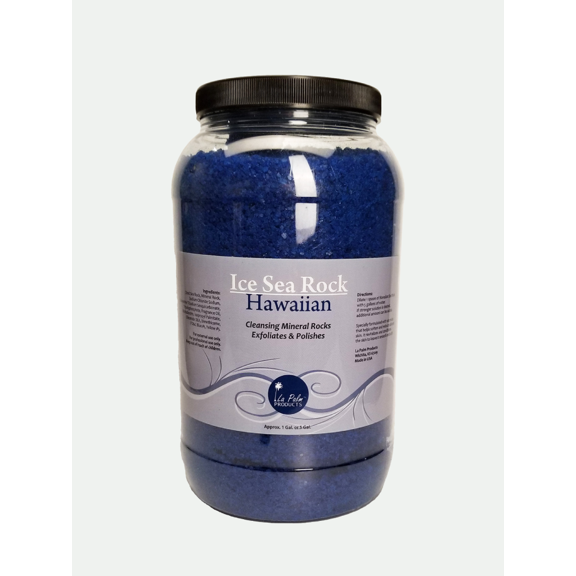 La Palm Ice Sea Rock Hawaiian Cleansing Mineral Rocks Exfoliates & Polishes, 1 Gallon