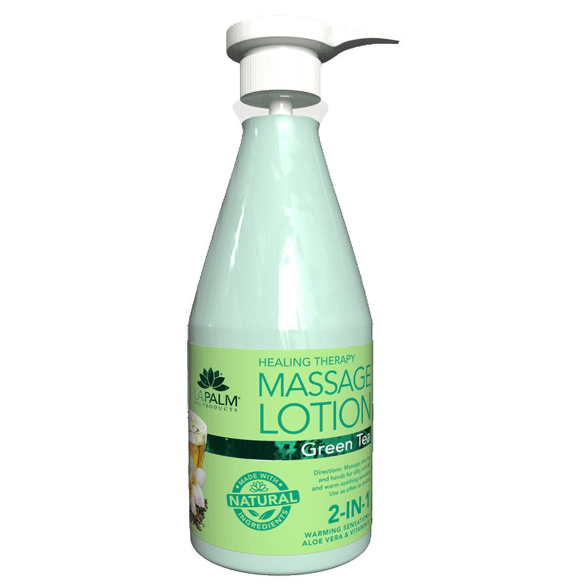La Palm ORGANIC Healing Therapy Massage Lotion w/ Aloe Vera + Vitamin E