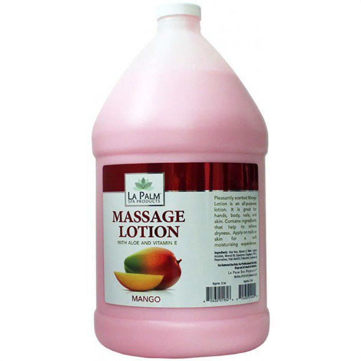 La Palm Organic Healing Therapy Lotion w/ Aloe Vera + Vitamin E&nbsp;- Mango 1 Gallon