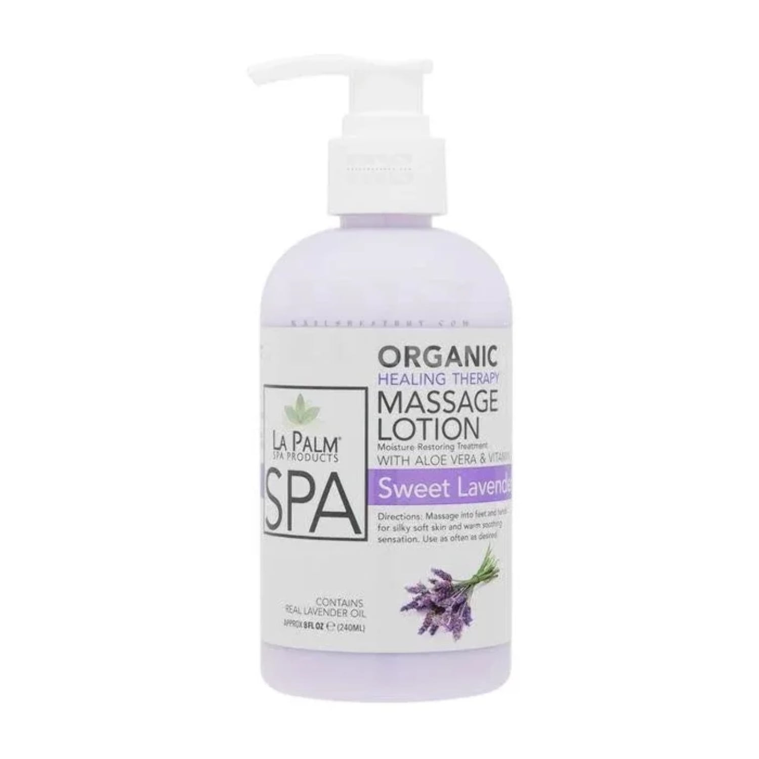 La Palm Organic Healing Therapy Massage Lotion Sweet Lavender Dreams