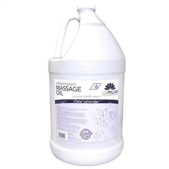 La Palm Spa Aromatherapy Massage Oil Sweet Lavender Dreams 1 Gallon Scent: Clear Lavender