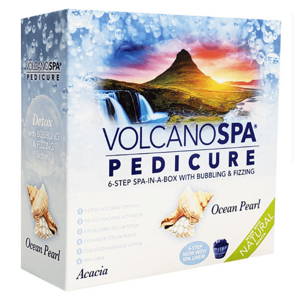 La Palm Volcano Spa Pedicure - 5-Step System w/Mega Eruption Technology - Acacia Ocean Pearl