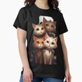 thumbnail image 1 of La Pandilla de los Gatos Cute Spanish Feline Group Unisex T-Shirt, up to size 5XL, 1 of 2