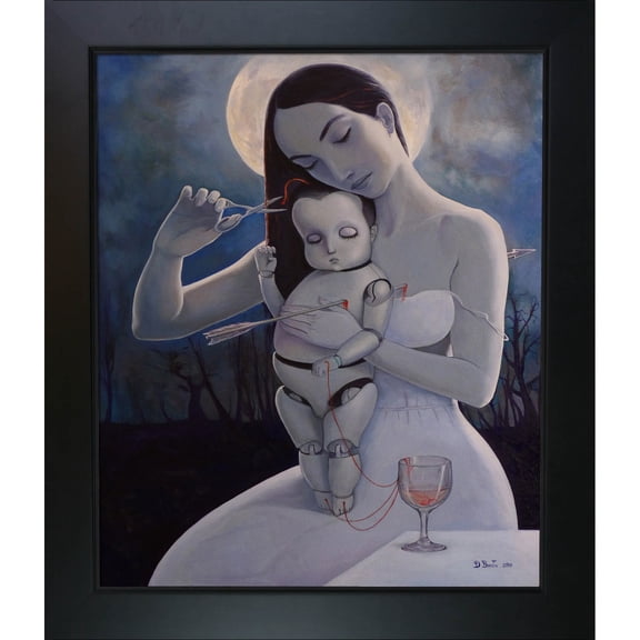 La Pastiche Adrian Borda 'Is Only Love Now' Framed Fine Art Print