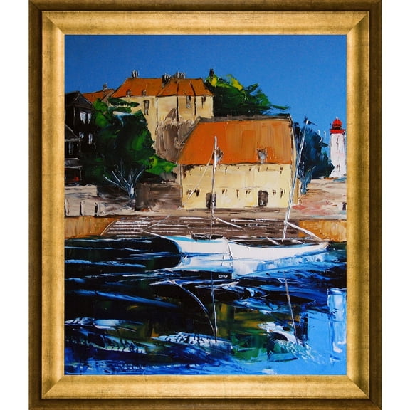 La Pastiche Atelier De Jiel 'Honfleur Colors' Framed Fine Art Print