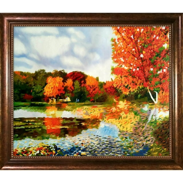 La Pastiche  Celito Medeiros 'Autumn Landscape' Hand Painted Oil Reproduction