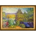thumbnail image 1 of La Pastiche  Claude Monet 'Corner of the Garden at Montgeron' Hand Painted Framed Canvas Art, 1 of 4