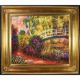 thumbnail image 1 of La Pastiche Claude Monet 'The Japanese Bridge' (The Water-Lily Pond, Water Irises) Hand Painted Oil Reproduction, 1 of 5