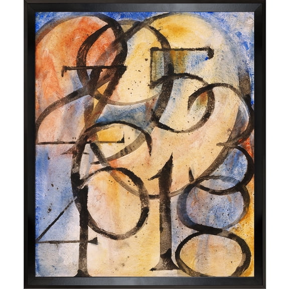 La Pastiche Clive Watts 0 to 9 Framed Fine Art Print