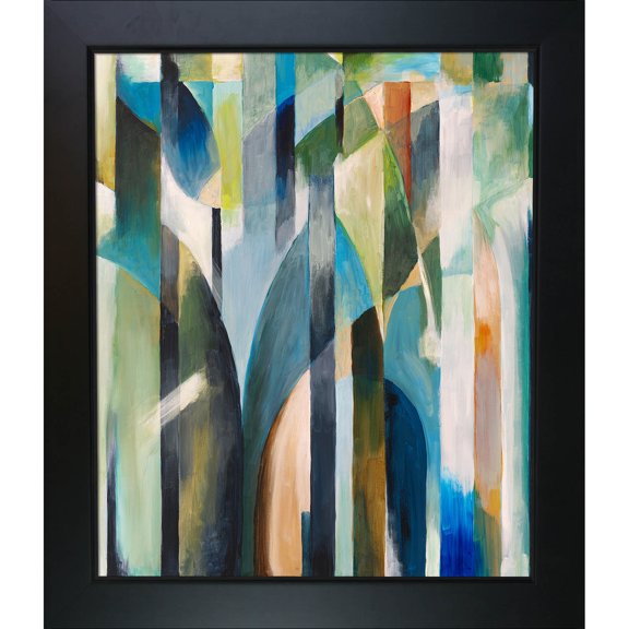 La Pastiche Clive Watts Blue Curve Framed Fine Art Print