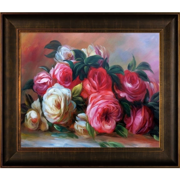 La Pastiche Discarded Roses by Pierre-Auguste Renoir Framed Painting Print