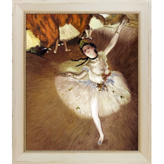 La Pastiche Edgar Degas 'Star Dancer (On Stage)' (Luxury Line) Hand Painted Framed Oil Reproduction on Canvas