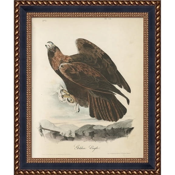 La Pastiche 'Golden Eagle' Framed Painting Print on Canvas