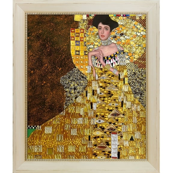 La Pastiche Gustav Klimt 'Portrait of Adele Bloch Bauer I' (Luxury Line) Hand Painted Oil Reproduction