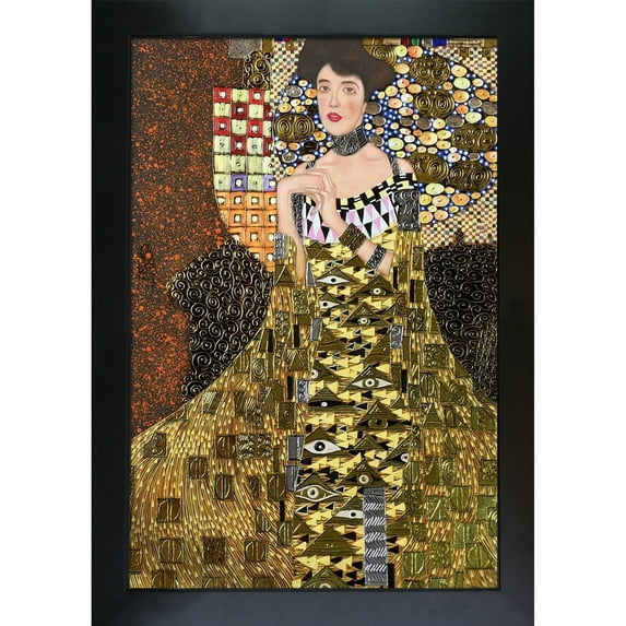 La Pastiche Gustav Klimt 'Portrait of Adele Bloch Bauer I' (Luxury Line) Hand Painted Oil Reproduction